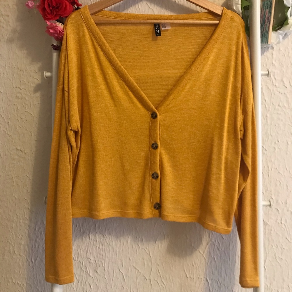Yellow cardigan H&M